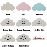 Motivperle Holz Wolken groß